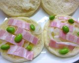 玉葱・ベーコン・枝豆の　塩昆布和マフィン作り方3写真