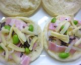玉葱・ベーコン・枝豆の　塩昆布和マフィン作り方4写真