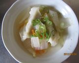 野菜たっぷりスープ餃子作り方4写真