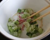 塩昆布の風味♪青梗菜とベーコンのスープ作り方3写真