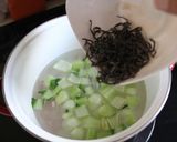 塩昆布の風味♪青梗菜とベーコンのスープ作り方4写真