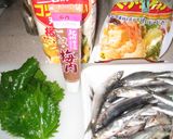 小イワシの梅肉挟み天　作り方1写真
