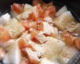 簡単♪冬瓜トマト味噌スープ作り方2写真