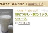昔なつかし~桃のミックスジュース作り方4写真