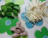 ＊おくらのさっぱり風炒め物＊作り方1写真