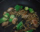 ＊おくらのさっぱり風炒め物＊作り方3写真