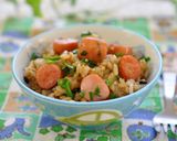 子供大喜び♡海苔＆ウインナーの十六穀ご飯作り方6写真