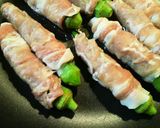 オクラの豚肉巻☆照り焼き味作り方2写真