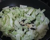 キャベツとアンチョビソースのパスタ作り方1写真