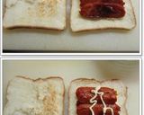 うまうま～♪*フランクのホットサンド*作り方4写真