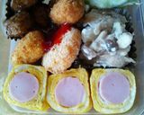 魚肉ソーセージの卵焼き作り方2写真