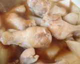 鶏手羽元・大根・こんにゃく入りの簡単煮物作り方3写真