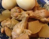 鶏手羽元・大根・こんにゃく入りの簡単煮物作り方8写真