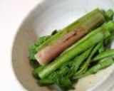 あいこのお浸し、すり胡麻のっけ作り方2写真