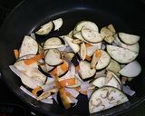根野菜と茄子の饂飩つけ汁作り方2写真