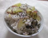 さつま芋入り☆もちもち十六穀おこわ作り方4写真