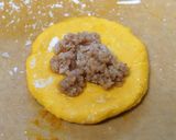 白玉粉で作る鶏そぼろ入り南瓜団子作り方6写真