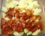 新じゃがのチーズ焼き＊トマトソース作り方2写真