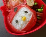 キャラ弁 忍者キティ弁当作り方4写真