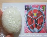 簡単キャラ弁＊仮面ライダーウィザード作り方1写真