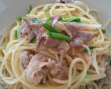 豚肉とみょうがの和風パスタ♪作り方7写真