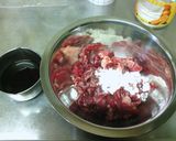 ふわふわ卵と柔らか牛肉のほうれん草炒め作り方1写真