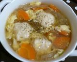 絶品〜ッ＊鶏団子と春雨の中華味噌スープ作り方9写真