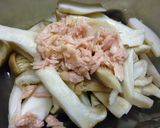 エリンギとツナの梅塩昆胡麻布和え作り方2写真