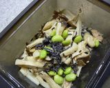 エリンギとツナの梅塩昆胡麻布和え作り方3写真