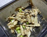 エリンギとツナの梅塩昆胡麻布和え作り方5写真