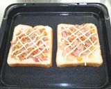 焼飯の素で驚きのピザトースト!!作り方5写真