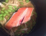 秋鮭とゴボウと枝豆の炊き込みご飯作り方2写真