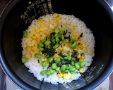 ＊トウモロコシと枝豆の炊き込みご飯＊作り方6写真