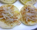 もやしと葱の塩昆布おかかトースト作り方3写真