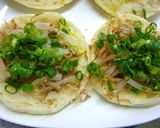 もやしと葱の塩昆布おかかトースト作り方4写真