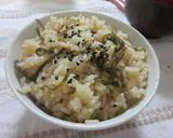 さつま芋と塩昆布の茶飯作り方5写真