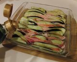 レンジで簡単☆秋なすと豚肉のはさみ蒸し作り方6写真