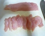 鶏胸肉と細切りピーマンの塩こんぶ炒め作り方2写真