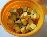 塩昆布でサッと♫美味しい南瓜のクリチ和え作り方1写真