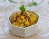 塩昆布でサッと♫美味しい南瓜のクリチ和え作り方4写真