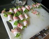 素敵な発想、豆苗の豚バラ肉巻き作り方3写真