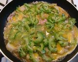 ゴーヤと豚肉と麩の卵とじ丼作り方4写真