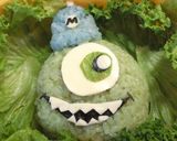 モンスターズインク☆マイク☆キャラ弁作り方6写真
