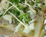 リメイク♪餃子DEトースト☆からしマヨ味作り方3写真