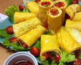 薄焼き卵で生春巻き風作り方5写真