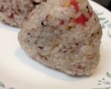 十六穀ごはんの梅おかかおにぎり作り方3写真