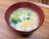 卵のコーンの和風スープ作り方3写真
