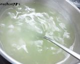 ぷるんっ片栗粉わらびもち☆＊緑茶シュガー作り方2写真