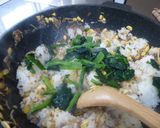 麻婆豆腐の素で本格焼きビビンパ!作り方3写真