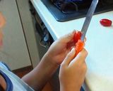 らくちん！！子供が作れるトマトサラダ作り方1写真